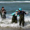 Microbal bathing water quality - Water sampling on Warnemuende beach.jpg